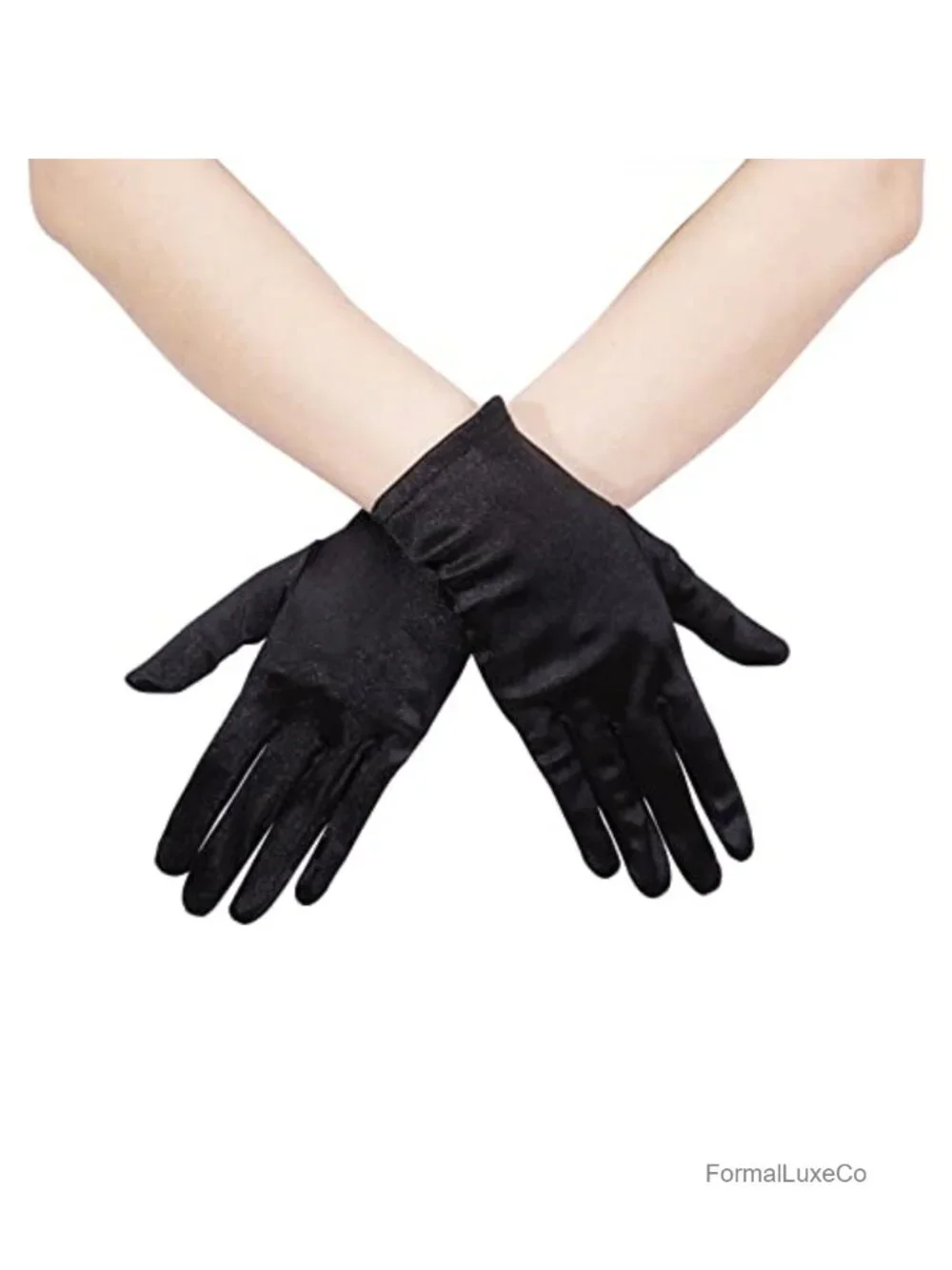 1920s Short Satin Gloves Women Gatsby Flapper Party Wedding Bridal